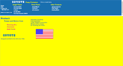 Desktop Screenshot of coyotemfg.com
